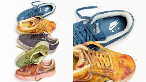 Stüssy X Nike聯名系列再一波！手工紮染明星球鞋AF1每一雙都不同，開賣日期這邊看