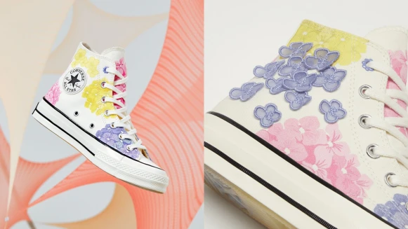 穿上開始走花路！Converse打造繡球花、山茶花Chuck 70，亮點細節、販售價格一次看