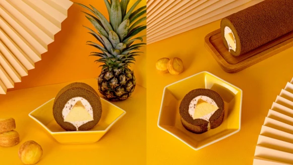 鳳梨酥變生乳捲！金帛手製推冰心鳳梨酥生乳捲，茶香蛋糕加入酒漬龍眼乾台灣味十足