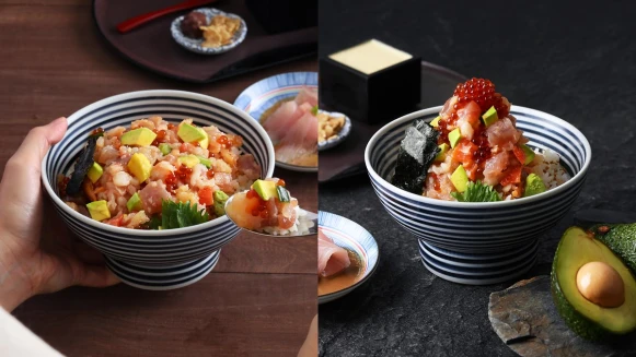 酪梨控尖叫！日本橋海鮮丼辻半推「酪梨海鮮珠寶盒」台灣限定口味，雙重吃法一次品嚐兩種風味