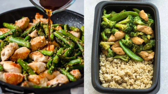 ”扁豆蒜炒雞丁”食譜來了！低脂高蛋白，嫩Q的雞丁搭配清炒扁豆真是太美味的組合了