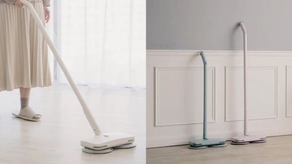 拖地不再狼狽！日系家電正負零±0推首款「無線電動拖把」，優雅莫蘭迪色、內建水箱，打掃也能好優雅
