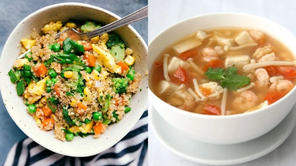 香嫩美味的低脂豆腐蛋料理:豆腐香菇滑蛋/無米豆腐黃金炒飯/菇菇蝦仁豆腐蛋花湯食譜來了