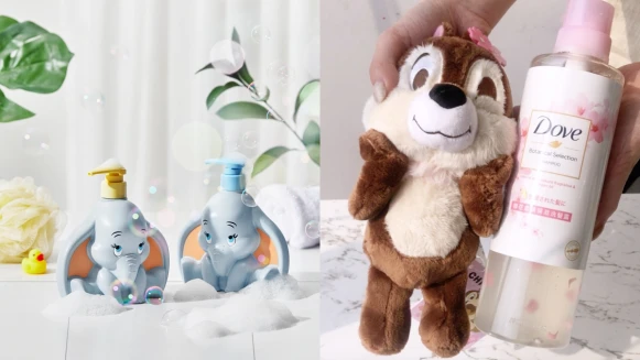 迪士尼X保養聯名太可愛！多芬推出奇奇蒂蒂、小飛象、小鹿斑比洗髮與護髮組合、BEYOND迪士尼寶貝聯名系列、舒潔與Kotex靠得住也有小熊維尼櫻花零錢包