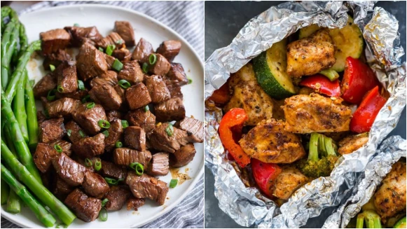 假期快樂低脂餐推薦：追劇嘴饞手撕雞/渡假風味雞翅烤時蔬/杏鮑菇黑椒骰子牛食譜來了！