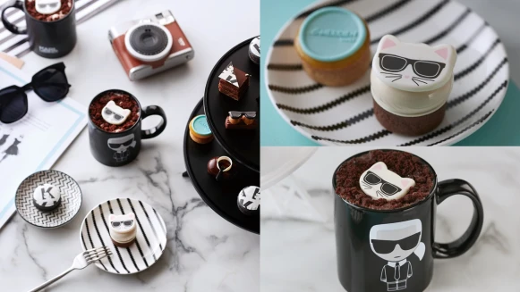 每一口都好時尚！寒舍艾美酒店致敬「老佛爺」推夢幻下午茶，加入墨鏡、愛貓經典元素，讓味蕾走趟時裝秀