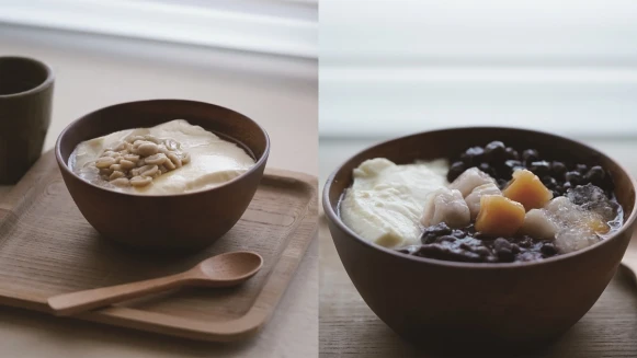 木柵北歐風豆花店《DoDay豆日子》開新店了！首度進駐微風南山，除了招牌豆花，還有現打綠豆沙豆漿