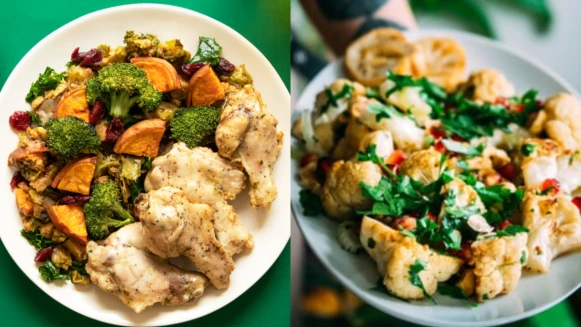 低脂”蒜香蘑菇煎花椰菜”食譜來了！添入蔬菜高湯鮮美清爽，一定要學起來！