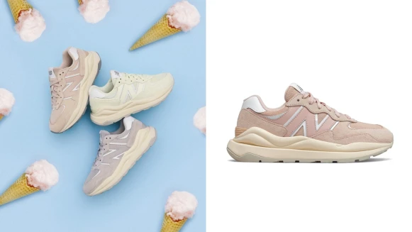 New Balance 2021年度全新球鞋57/40登場！承襲經典574 DNA、粉嫩奶霜配色、復古前衛風(附售價)