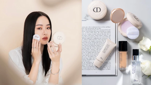 網美圈爆紅的「底妝壓箱寶」！飆汗出油也不脫妝，All day隨時完美無瑕的秘密就在Dior超完美底妝「雙層夾心定妝法」