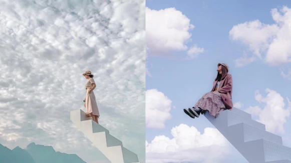 超夢幻IG景點「天空階梯」就在花蓮！藏身粉紅貨櫃屋中、需簽切結書才能拍，還能餵食超萌小動物