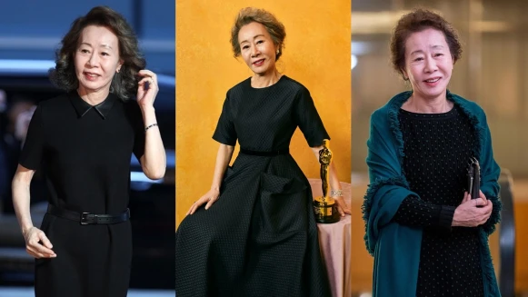 尹汝貞出道55年歷年紅毯造型回顧！尹社長獨愛黑、白兩色禮服，招牌捲髮一直都沒變過