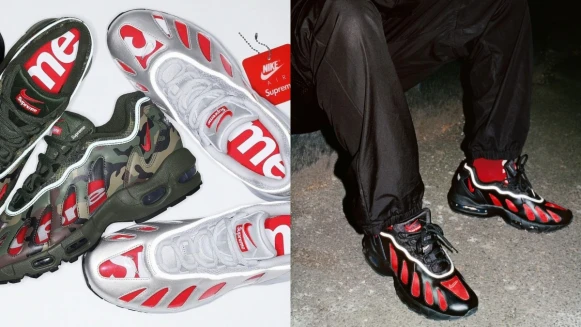 Nike再次攜手Supreme推出新款聯名球鞋！復古Air Max 96鞋型首見鏤空設計，潮流迷必須擁有