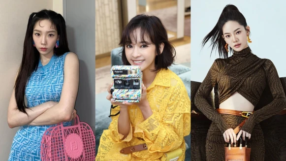 Fendi Vertigo系列FF logo糖果色系太可愛！太妍、陳意涵、曾之喬同款新衣＋包款介紹，不能錯過聯名拍立得相機！