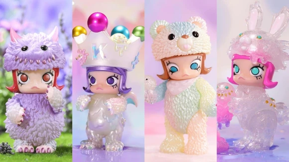 公仔迷必收！POPMART Molly X INSTINCTOY 太久保設計款盲盒登場，茉莉26款夢幻造型、異色款大公開