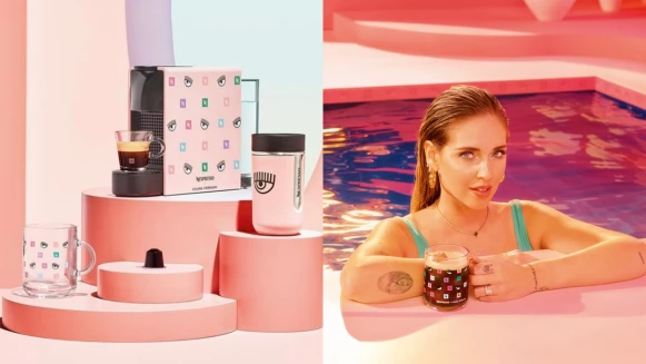 台灣開賣了！Nespresso與時尚網紅企業家Chiara Ferragni聯名打造咖啡機等5款夢幻周邊，粉紅眨眼設計超時髦