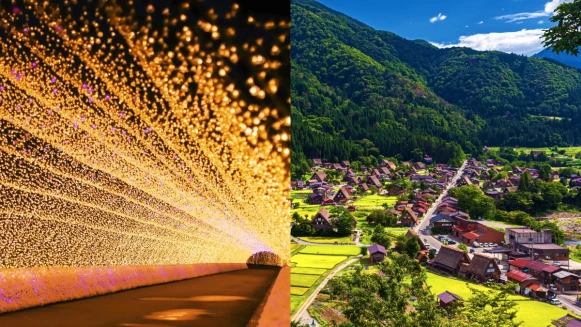 日本最大夢幻燈海近在眼前！50萬人氣Youtuber帶你線上玩日本中部，還有童話風合掌村、小京都一次踩點