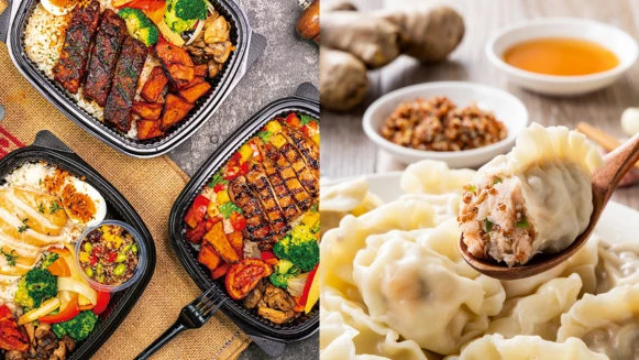 美味低脂的外送餐料理來啦！在家吃香煎雞胸肉/花椰米嬉皮碗/雞肉櫛瓜麵/鮭魚炭烤野菇炊飯 