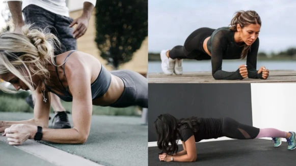 平板棒式 從肩部到小腿、再到全身肌肉都可以訓練得到!