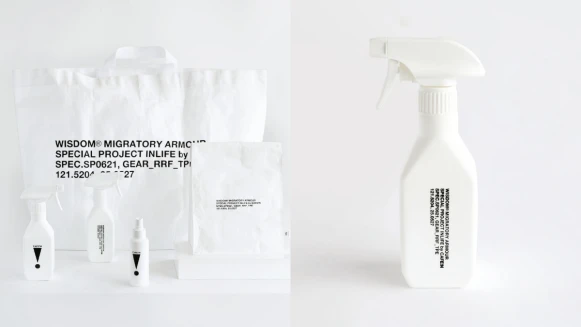 CAFE!N攜手WISDOM®推出一系列純白防疫聯名商品！酒精噴瓶、環保咖啡餐袋全都必收