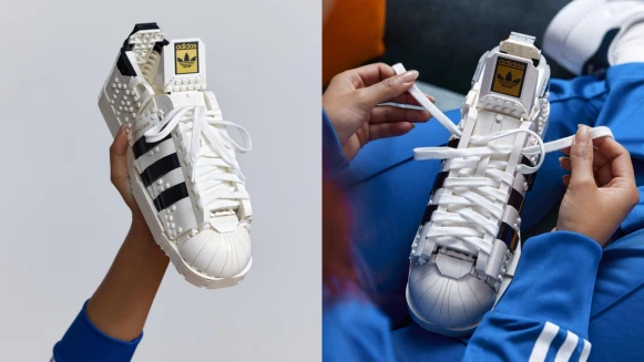 愛迪達經典Superstar球鞋變樂高積木！Lego神還原貝殼鞋頭、三葉草標誌，超高擬真度逼鞋控入手