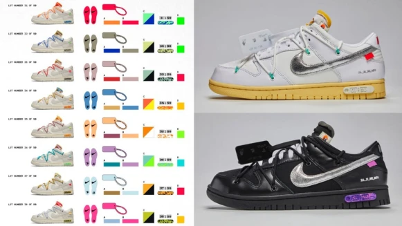Off-White X Nike聯名系列一口氣推出50款Dunk Low！最大規模聯名、隱藏版鞋款全公開