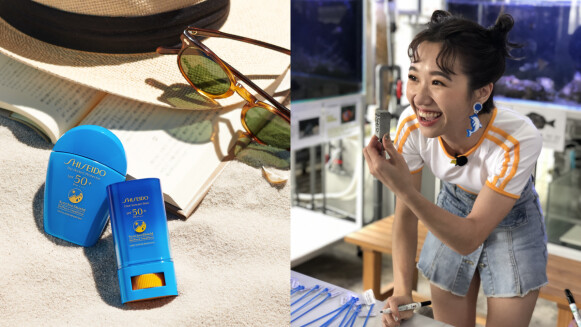 新生代天后LuLu黃路梓茵與資生堂新豔陽‧夏 攜手 投入珊瑚復育計畫
