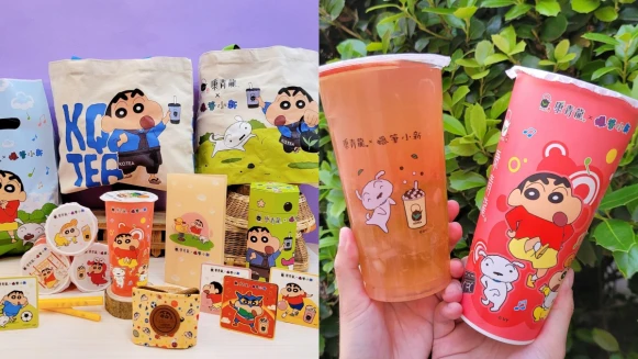 小新出沒！康青龍X蠟筆小新推7款聯名加購周邊，必買杯套、口罩收納夾、環保吸管，還有全新蜜桃飲品新登場