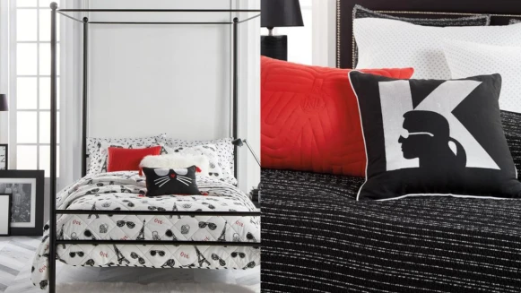 首次登台開賣！時尚老佛爺推出Karl Lagerfeld寢具系列抱枕、床包到涼被全都有，質感居家生活必入手