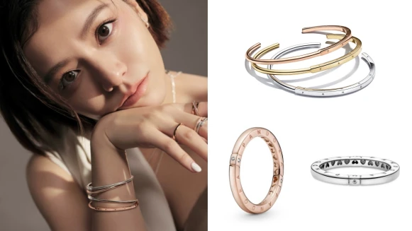 極簡控必收！Pandora全新Signature系列主推玫瑰粉、金、銀I-D手環，還有三環項鍊、戒指、耳環(附售價)