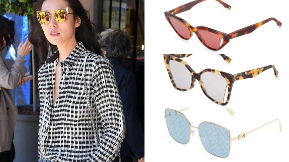 劉雯私服必備，選出妳的命定小臉墨鏡！依照圓臉、方臉、瓜子臉⋯盤點 Fendi 2022 秋冬女士太陽眼鏡