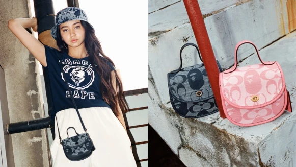 潮度破表BAPE® X Coach聯名系列無預警登場！復古迷你包、手機套、零錢包…5大包款一次看，最低不到5千元