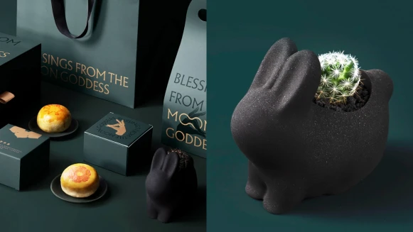 2021特色中秋節禮盒推薦！「有肉」二度攜手李亭香推獨家月餅，「墨麗兔盆栽」黑絲絨質感神秘又迷人