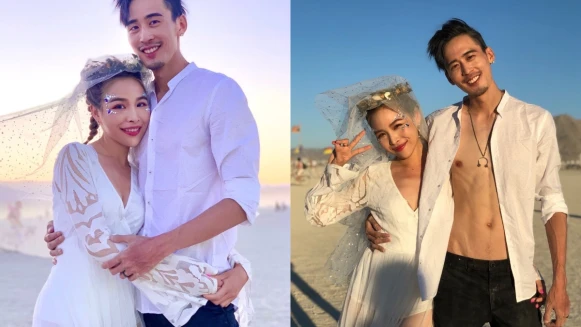 麻吉弟弟結婚了！秘婚升格人夫、白色系婚紗照曝光：「她是我的靈魂伴侶。」