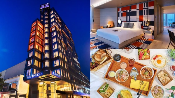 高雄英迪格酒店祭出「住宿、早餐買一送一」優惠！邊泡澡飽覽城市夜景、大嗑鮮美海鮮粥，打造完美假期