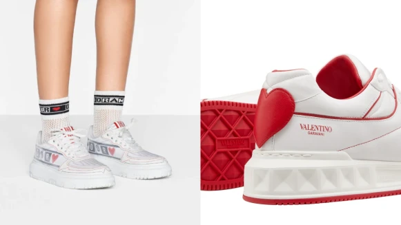 2021七夕情人節禮物推薦小白鞋TOP5！Dior厚底增高、Ferragamo經典極簡、Valentino心型水鑽…每一雙都能表白愛意
