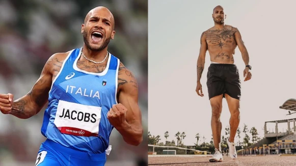 認識世界跑最快的男人Marcell Jacobs！26歲義大利刺青型男，被評獲勝機率只有3%，去年才找到失散25年的父親