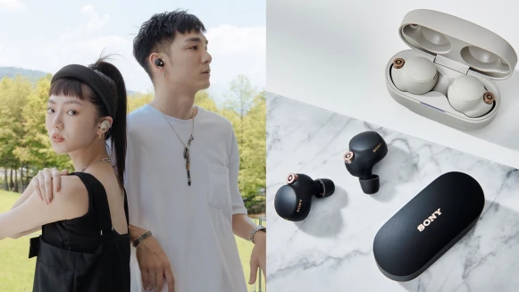 耳機戴一樣的很潮又有愛！潮侶李柔&amp;金承激推Sony史上音質最好的WF-1000XM4「真無線降噪耳機」，一起聆聽最幸福的日常！