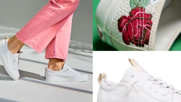 小白鞋控又有新選擇！Vans玫瑰花刺繡、Keds溫柔奶茶系…還有櫻花粉、藕粉色、酪梨綠的夢幻新配色