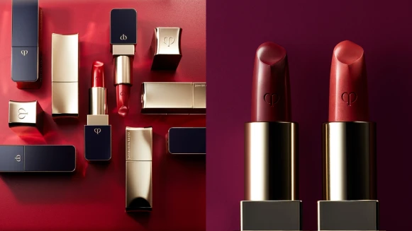 肌膚之鑰2021奢潤唇膏,一口氣推出緞光+霧面18色,鏡面藍X金色撞色包裝根本精品級質感