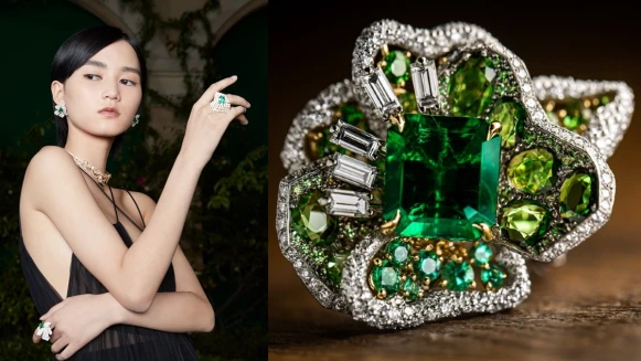 盛綻於未來行星裡的DIOR玫瑰，透過貴重金屬與鑽石交織出充滿愛情的浪漫詩意！