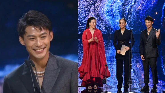 楊勇緯陽光笑容超帥西裝電翻全場!攜手郭婞淳壓軸現身2021金曲獎盛會