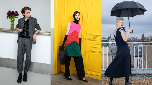 五大重點帶妳一窺 agnès b. 2021 秋冬女裝系列，黑白色調、多色塊、大圓裙、搖滾中性…擁有多變穿搭靈感