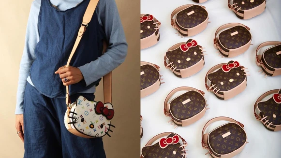 Hello Kitty化身LV老花小廢包？2種經典路易威登印花你喜歡哪一個