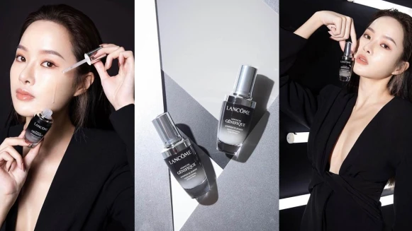 網友：「人生第一瓶精華絕對是蘭蔻小黑瓶！」一擦還原嫩亮發光肌！系列新作「未來安瓶」直擊問題肌，高速修護超有感！