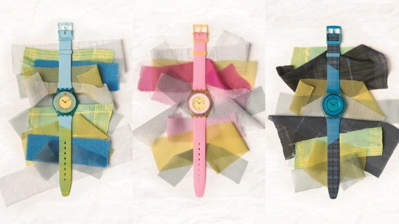 Swatch世上最輕薄手錶誕生，印度玫瑰、香料鮮綠…5種繽紛配色太難抉擇