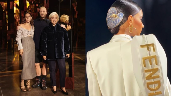 2022春夏米蘭時裝週｜Fendi走出靄靄雪景迎接百花綻放，經典包Peekaboo照了放大燈