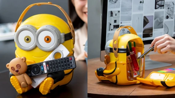 麥當勞推出「小小兵BOB抱抱置物籃」！超萌療癒外觀，還有全新收納空間