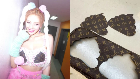 泫雅LV老花馬甲上衣引發熱議！全世界只有一件，原來是這樣做出來的