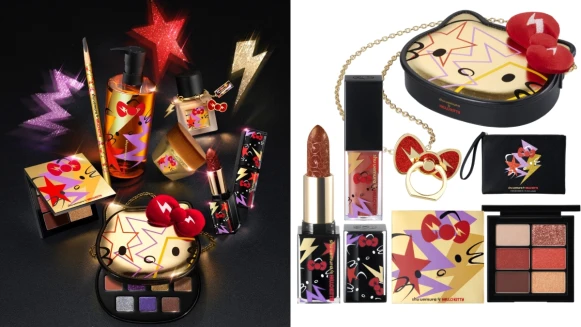 植村秀2021聖誕Hello Kitty聯名彩妝!眼影盤、唇膏、公仔萌力全開